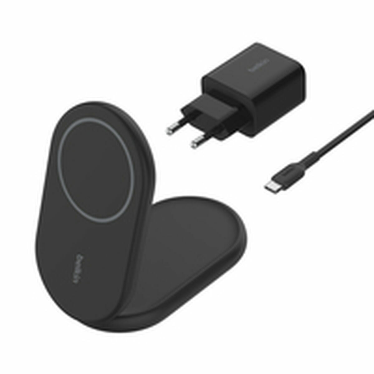 Belkin WIB007VFBK Kabelloses Ladegerät Schwarz – 15/20 W Fast Charging | Qi-Ladegerät mit USB-C & 1,5 m Kabel