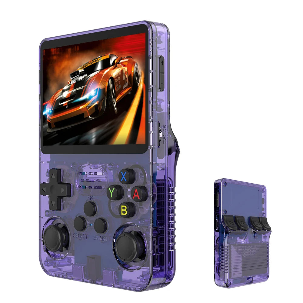 R36S Retro Handheld Konsole 64GB – 3,5" IPS Display, Quad-Core 1.8GHz, 21 Emulatoren & 15.000+ Spiele – Tragbare Linux Spielkonsole mit langer Akkulaufzeit – Retro Gaming für unterwegs