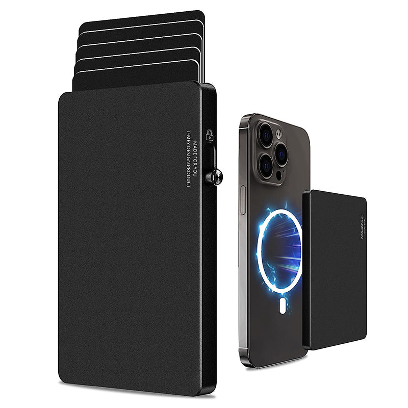 Slim Metal Wallet – Minimalistisches Aluminium-Portemonnaie mit RFID-Schutz & Schnellzugriff