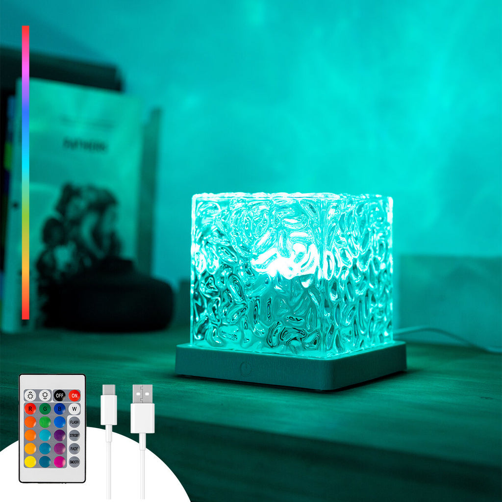 InnovaGoods Boralamp – Wiederaufladbarer Nordlichter LED Projektor | RGB Lampe mit 16 Farben, Fernbedienung & USB-C